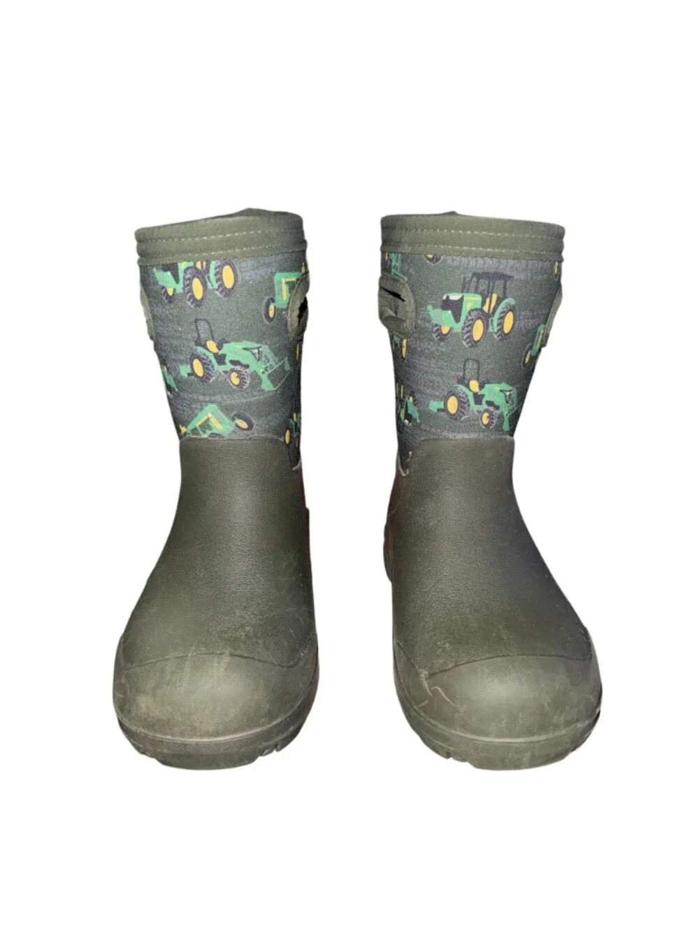 Bogs York Seamless Tractors Green Waterproof Snow Rain Boots Boys 11 -22 F Green